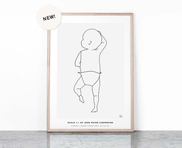 THE BIRTH POSTER IN SCALE 1:1 | Birth Posters Scaled To Your Baby’s ...